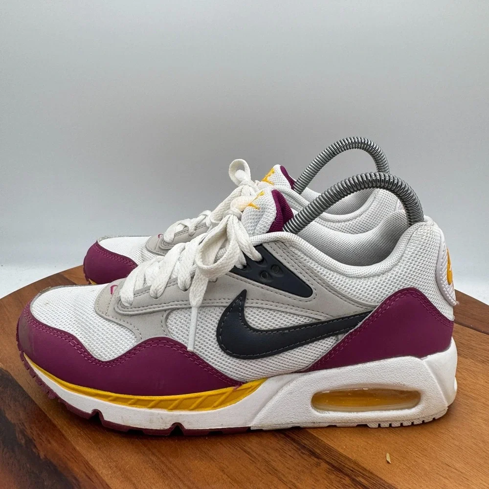 Nike Air Max Correlate Womens 7.5 White Dark Grey Bordeaux 511417-100 Sneakers - Picture 4 of 9